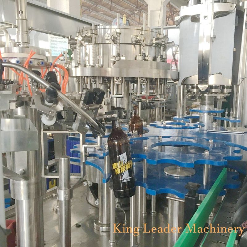 Automatic Glass Bottle Filling Plant for Beer and Drinking