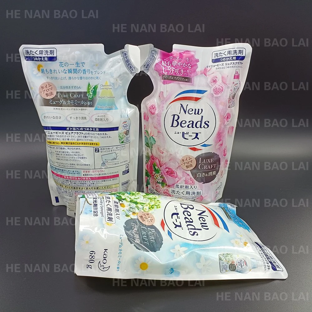 Hot Filling Resistance Plastic Printed Spout Pouch for Juice