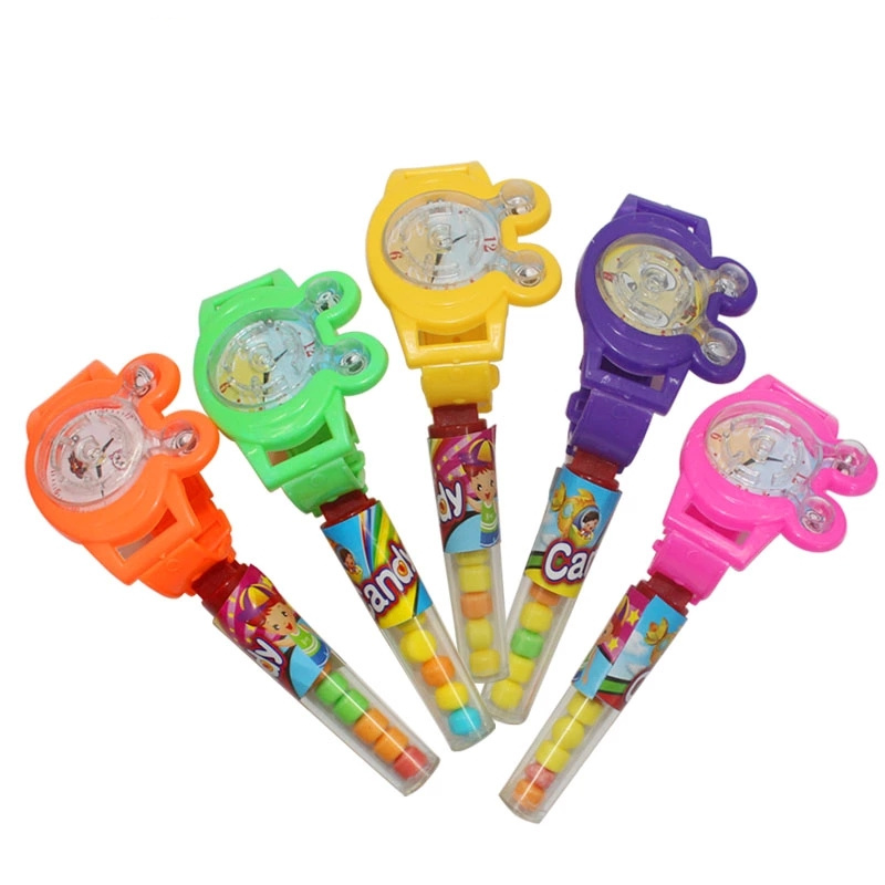 Watch Shaped Toy with Press Fruit Candy