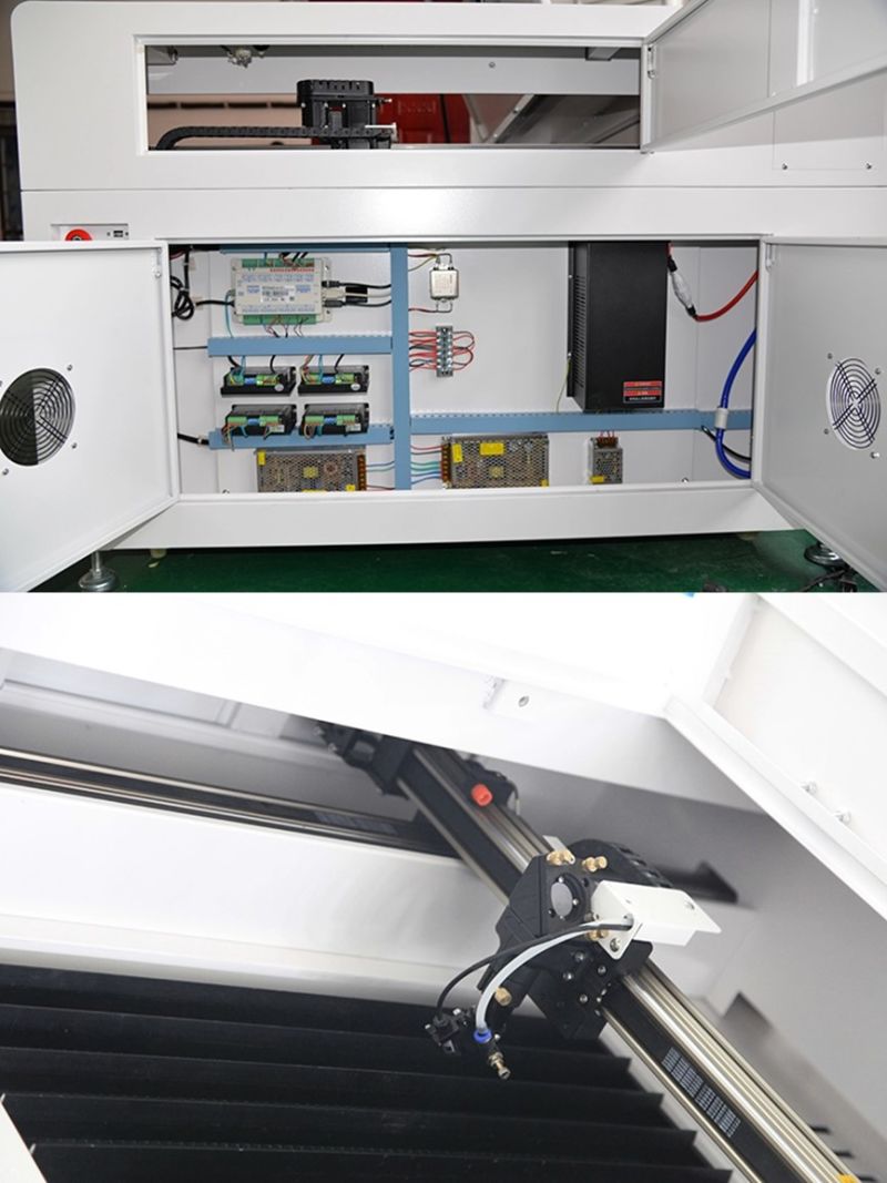 1390b Laser Cutting Machine with CO2 Glass Tube for Rubber Cutter