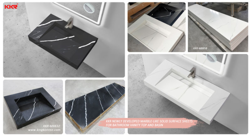 Decorative Building Material Artificial Acrylic Solid Surface Stone Sheets