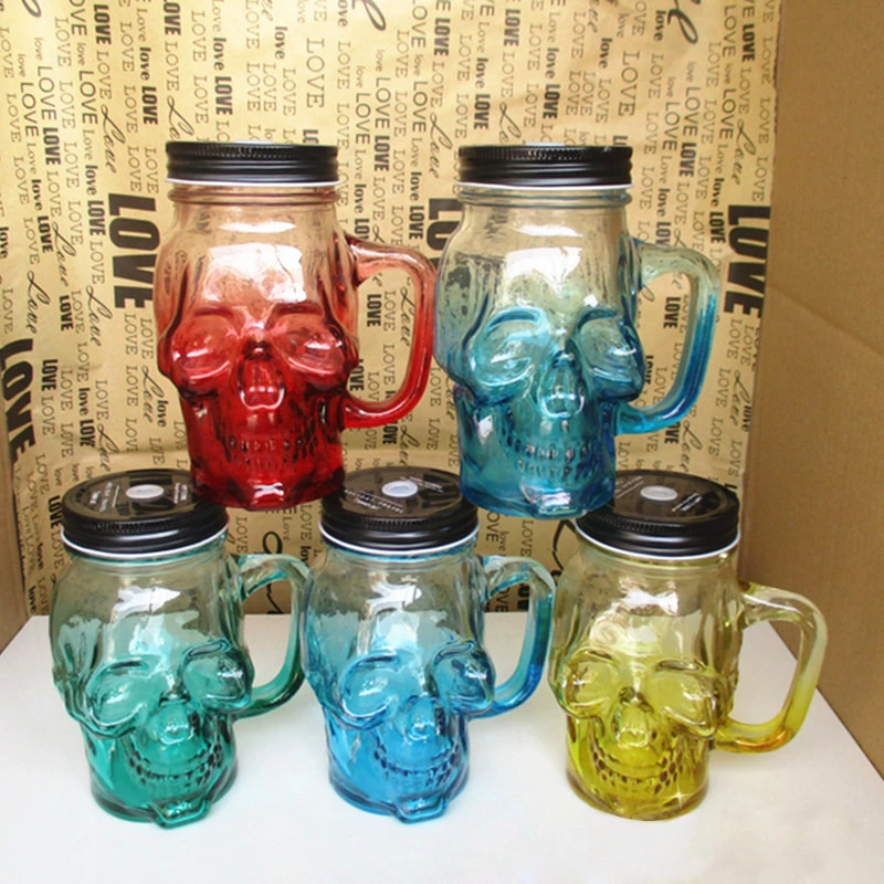 Creative Skull Glass Mugs Vodka Shot Cup Wine Glass Jar