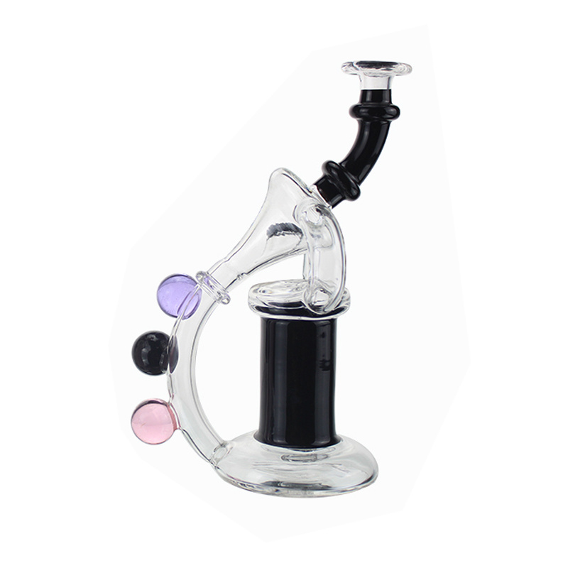 Hot Selling Glass Bubbler Glass Recycler Water Pipes