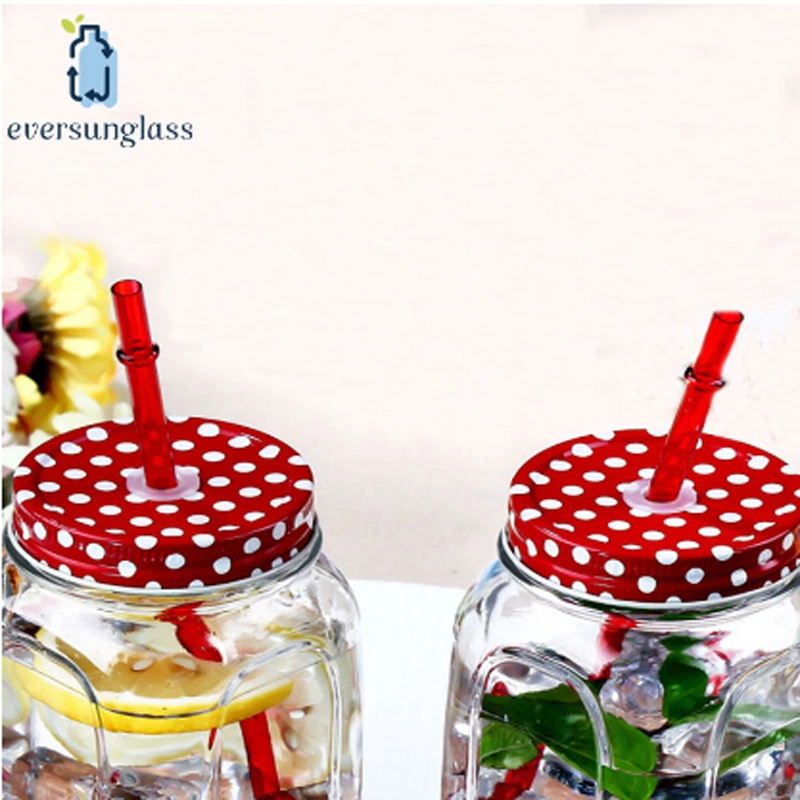 Customize High Quality 500ml Clear Glass Mason Jar Jam Jar for Candy Beverage