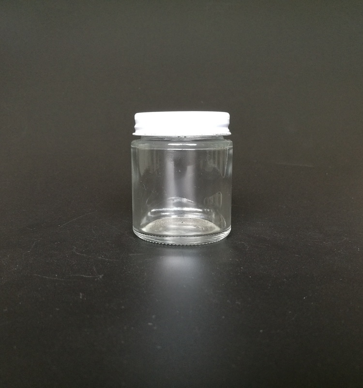 fashion Shape 100ml Straight Side Glass Cosmetic Jar