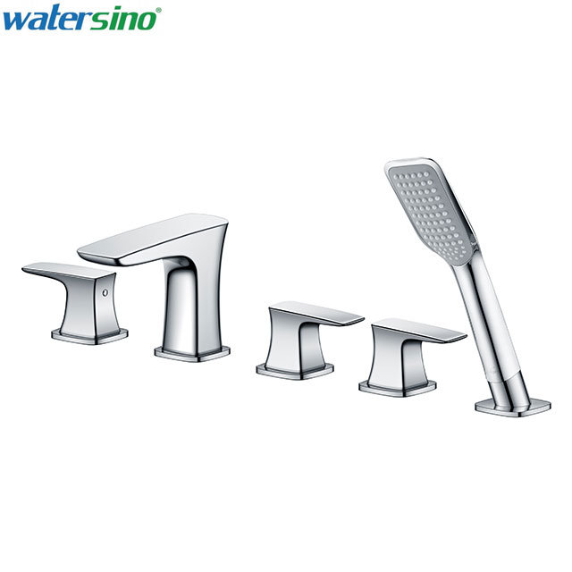 Wall Mounted Multi Function Bath Faucet Tap Mixer with Hand Shower