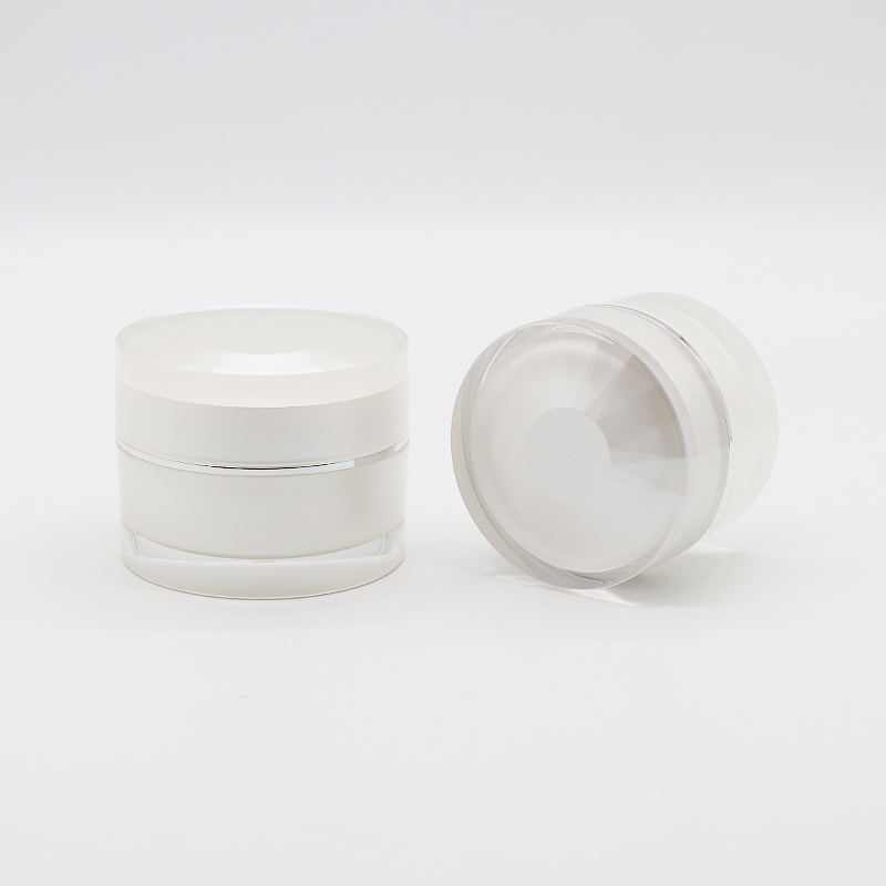Pearl White Color Acrylic Bottle Jar High Quality Cosmetic Suit Packaging