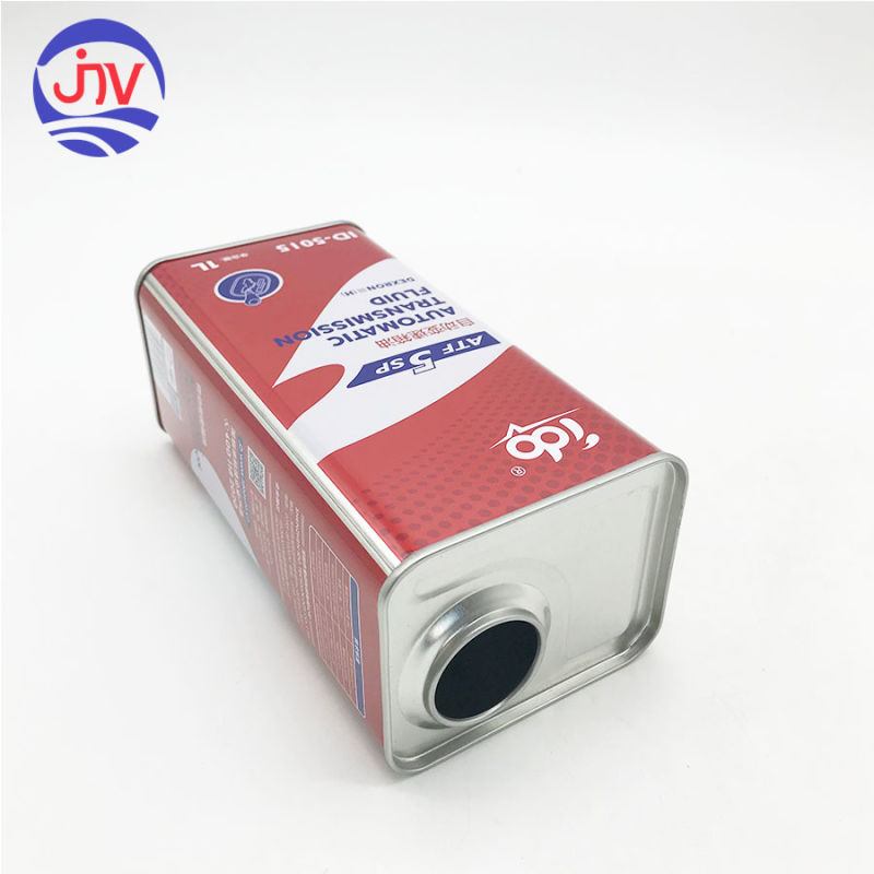 1L Square Engine Oil Tin Can