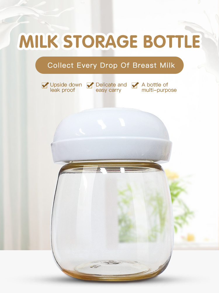 Plastic Breastmilk Storage Bottle Wide Neck Storage Bottle