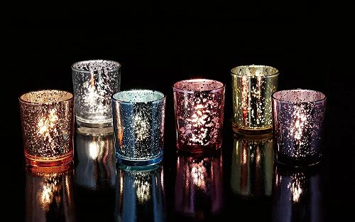 Glass Candle Holders Clear Luxury Custom Colored Empty Glass Candle Jars