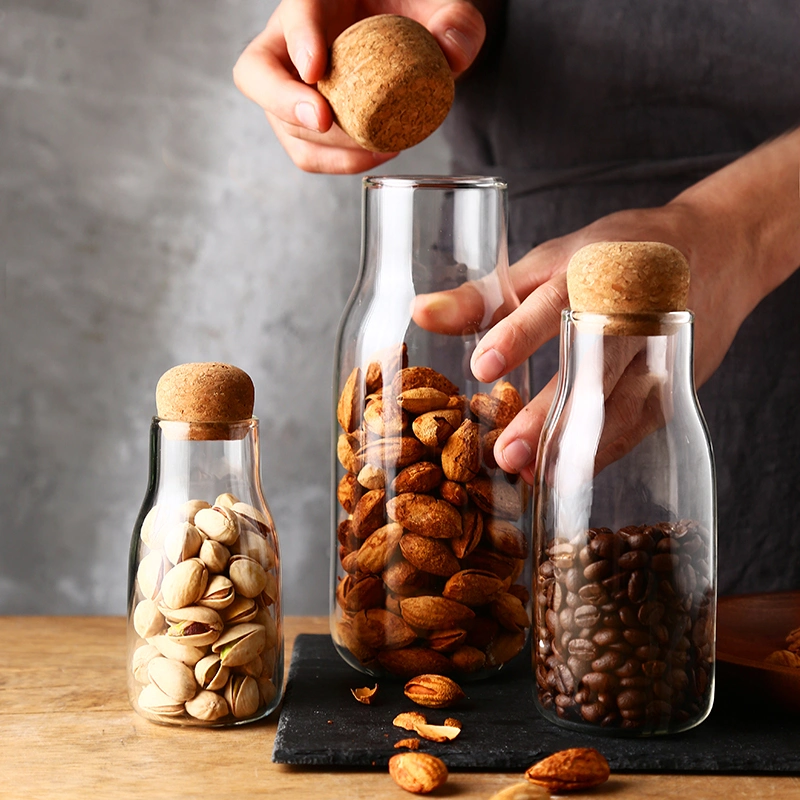 Storage Coffee Beans Jar Glass Coffee Jar Glass Milk Powder Jar Kitchen Jar