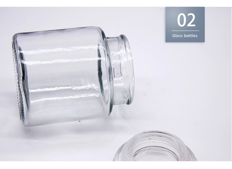 150ml Food Grade Clear Glass Storage Jar with Clip Top Lid