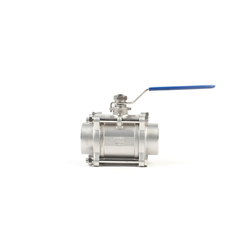 CF8m Three Pieces Socket Weld Lockable Ball Valve