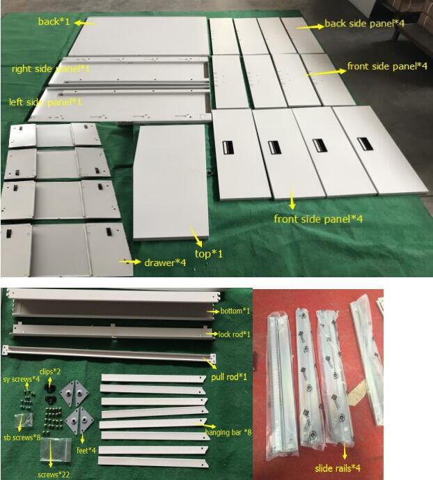 Anti-Tile Legal and Letter Size Filing Storage Lateral Cabinet