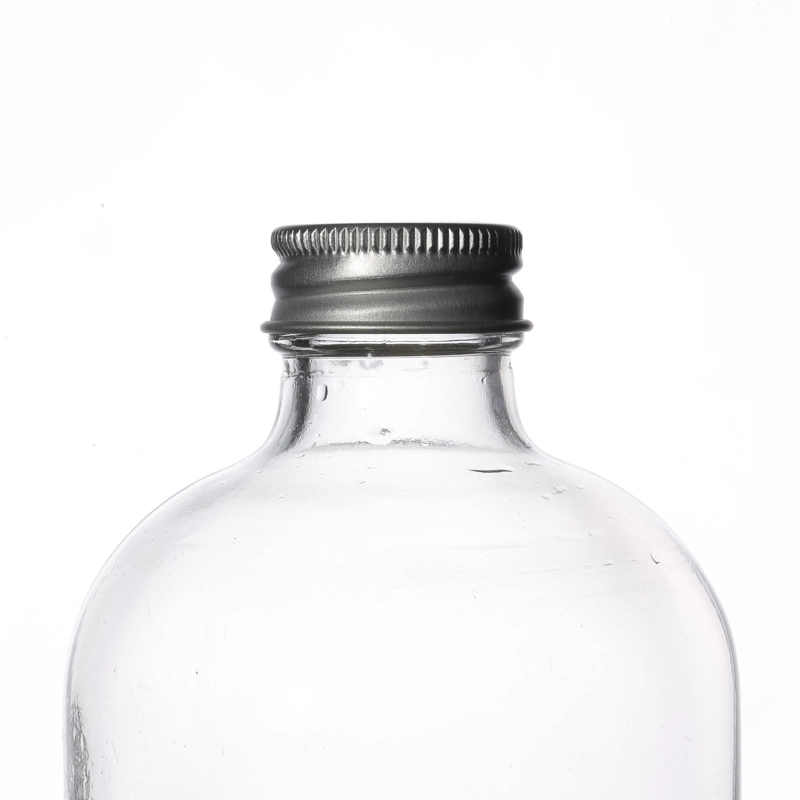 Factory Bulk Sale Boston Glass Bottle for Bevergae Drinking with Aluminum Lids