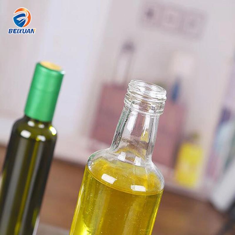 250ml 500ml 750ml 1000ml High Capacity Clear Amber Dark Green Olive Oil Glass Bottle