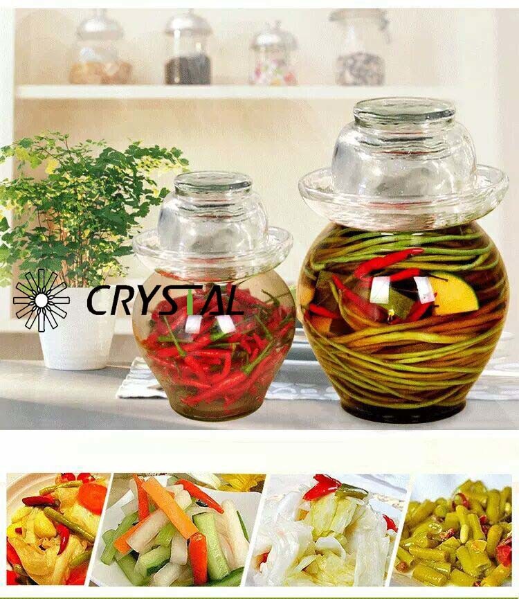 Large Airtight Glass Food Storage Jar/ Sauce Pickle Jar