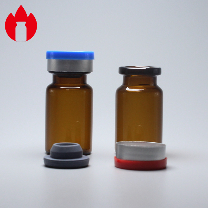 Small Clear Glass Bottles Glass Vial with Lid