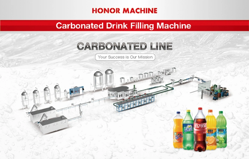 Equipment for Packaging and Labeling of High-Yielding Carbonated Drinks in Volumetric Plastic Bottles