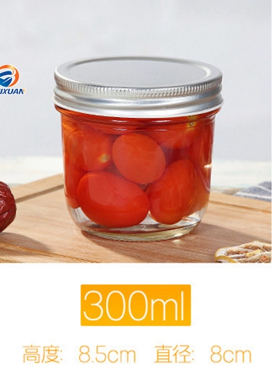 300ml 10oz High Quality Cheap Price Caviar Glass Jar Sealed Jam Jar/Glass Bottle for Food
