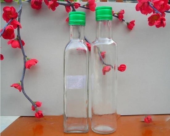 250ml Transparent Glass Olive Oil Bottle
