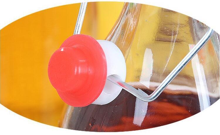 Marasca Glass Olive Oil Bottle with Flip Top Clip Lid