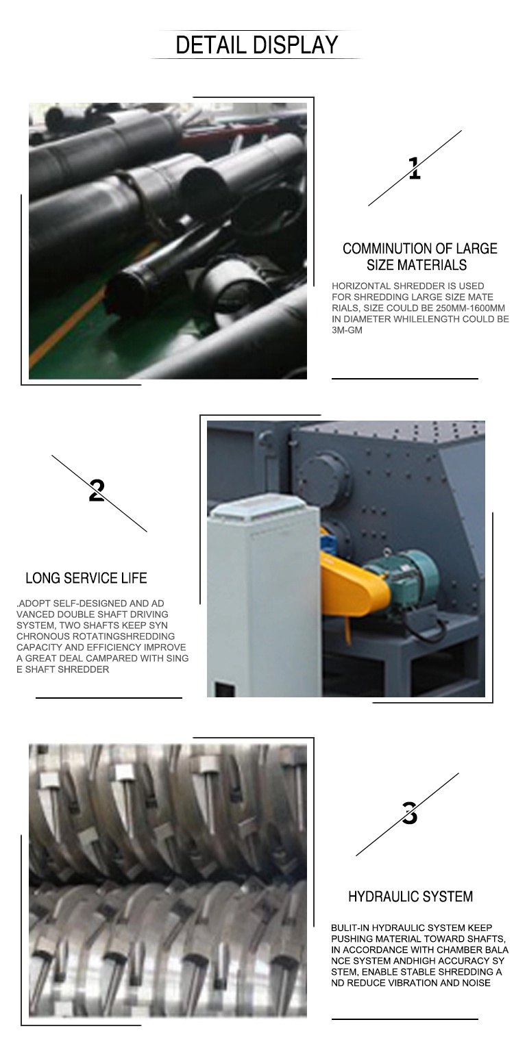 Efficient Tin Can Shredder Machine, Plastic Pipe Shredder Machine