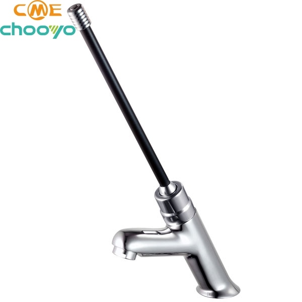 Long Handle Self Closing Faucet, Basin Faucet with Custom Delay Time