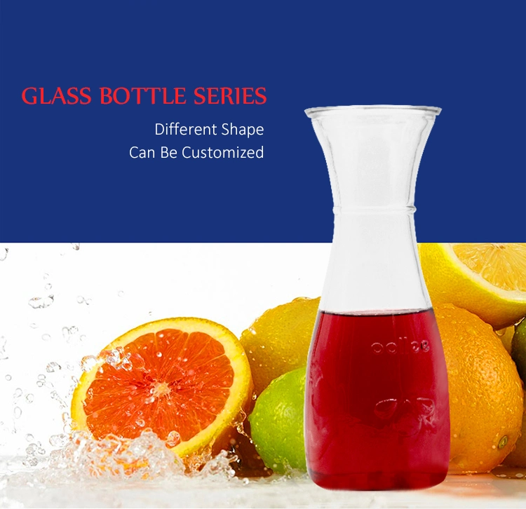 Factory Supply High-Quality Lead-Free Glass Bottles of 250 Ml, 500ml, 1000ml Milk/Juice Bottles