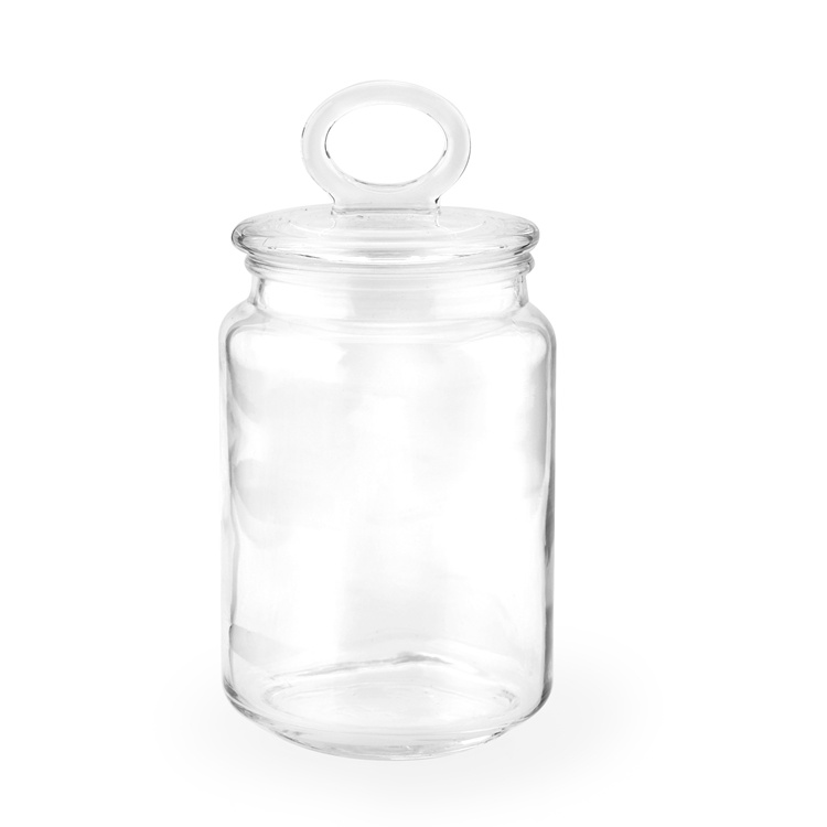 1500/2000ml Glass Storage Jar Airtight Jar Glass Canister with Lid