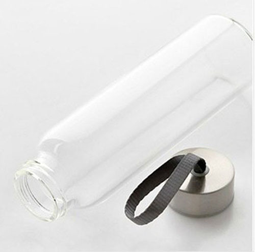 Glass Bottle with Neoprene Sleeve, Auto Bottle, Sports Glass Bottle