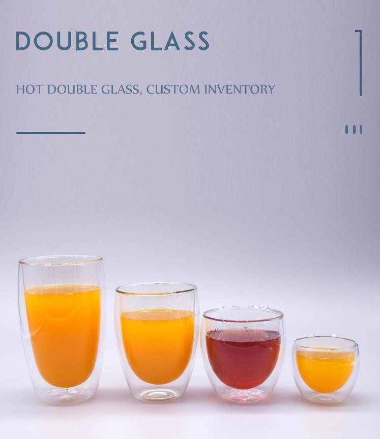 Heat Resistant Egg Glass Glassware Double Wall Glass Tea Cup