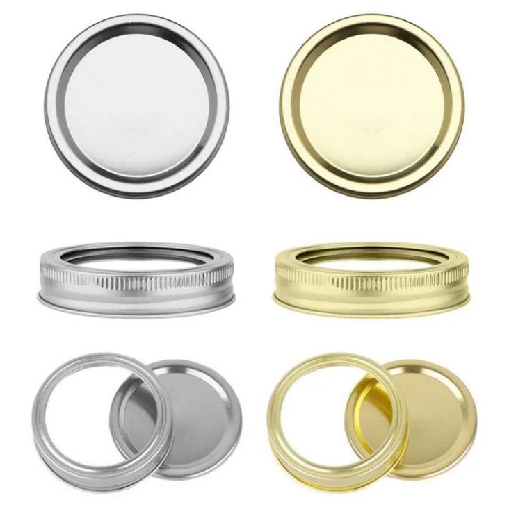 Wholesale Mason Jar Lid Split Lid Round Metal Ring Mason Jar Lid Export Source