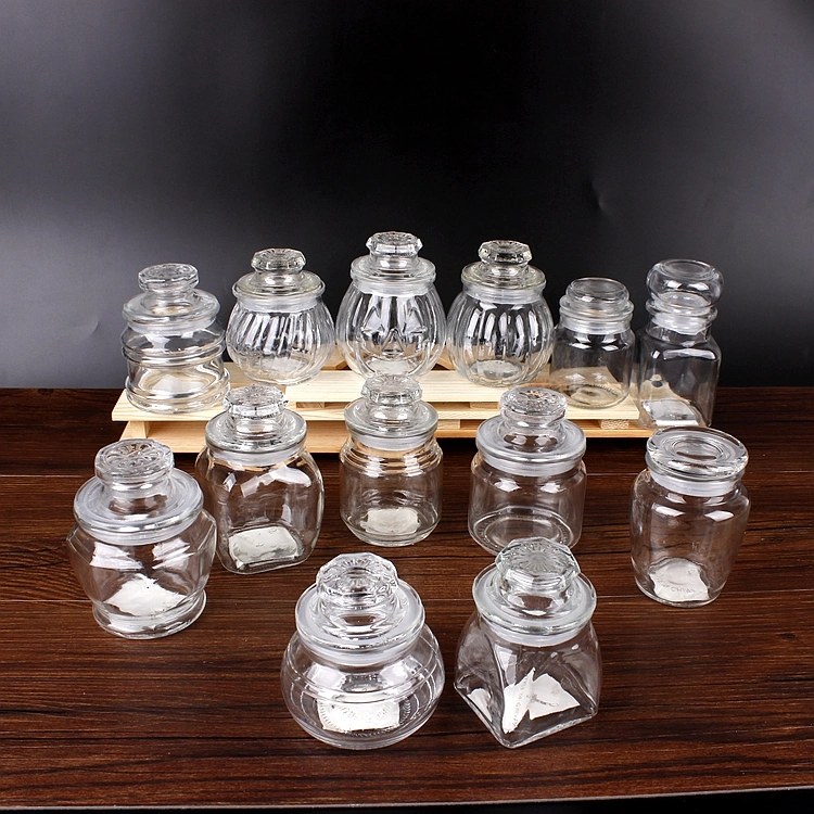 Hermetic Mini 150ml 5oz Glass Spice Pepper Salt Condiment Bottle Jar with Glass Lids