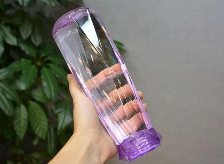 Wholesale Clear Private Label BPA Free Water Bottle Diamond Lid Gym Sports Bottle Glass Water Bottle