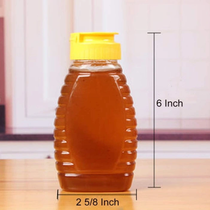 250g 500g China Factory Plastic Honey Packing Bottle Food Grade Salad Sauce Squeeze Bottle for Kitchen
