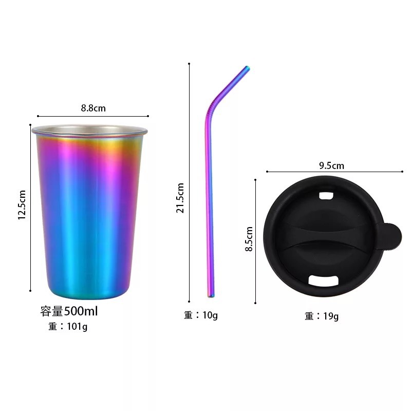 Metal 304 Stainless Steel Beer Glass