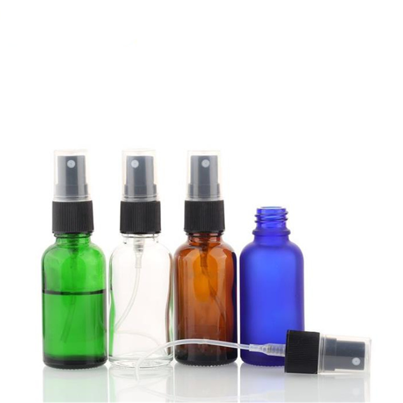 Perfume Sprayer Glass Bottle Clear / Green/ Amber / Blue 30ml Glass Bottle