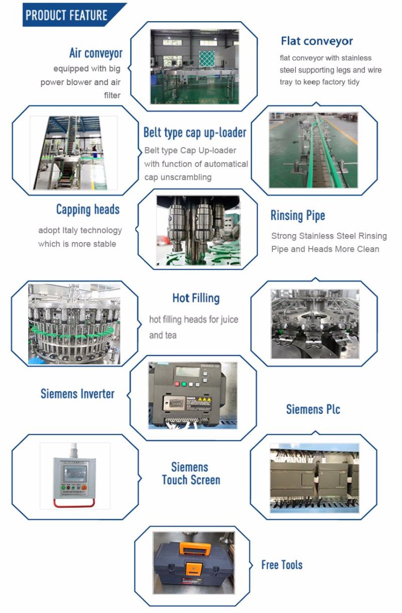 Plastic Bottle Orange Juice Rinsing-Filling-Capping Machine