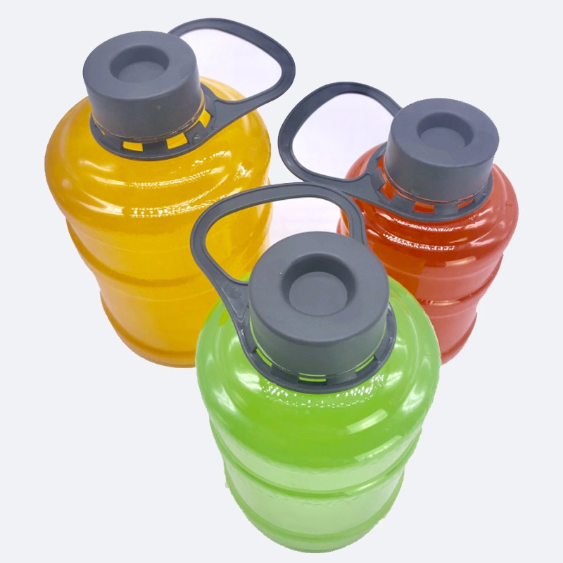 Wholesale Milk Tea Buckets Plastic Bottles with Handle for Juice Beverage