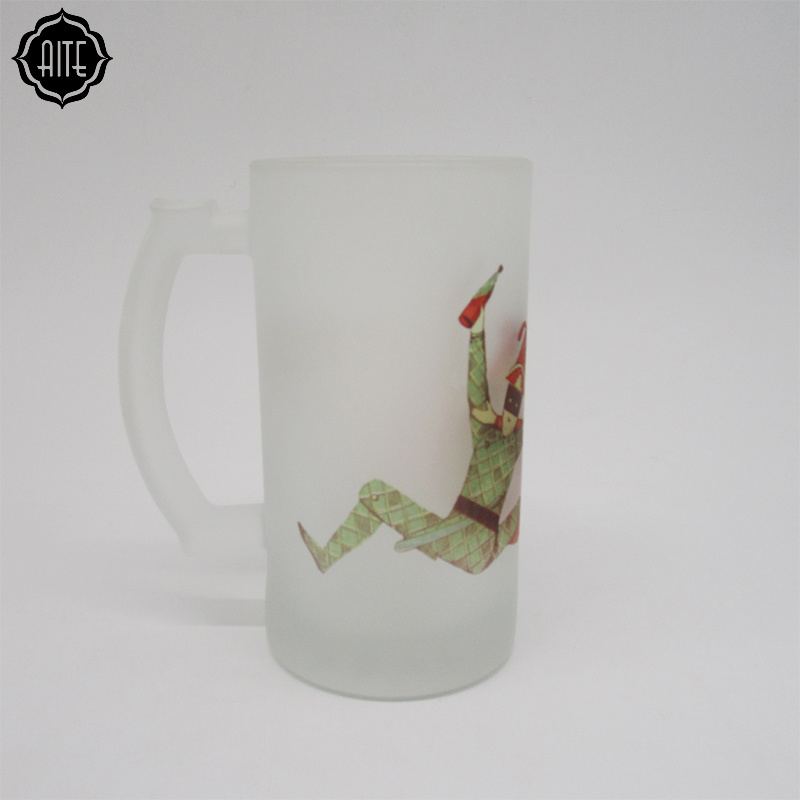 Most Searched Products Heat-Resistant 480ml Sublimation Glass Mug with Handle