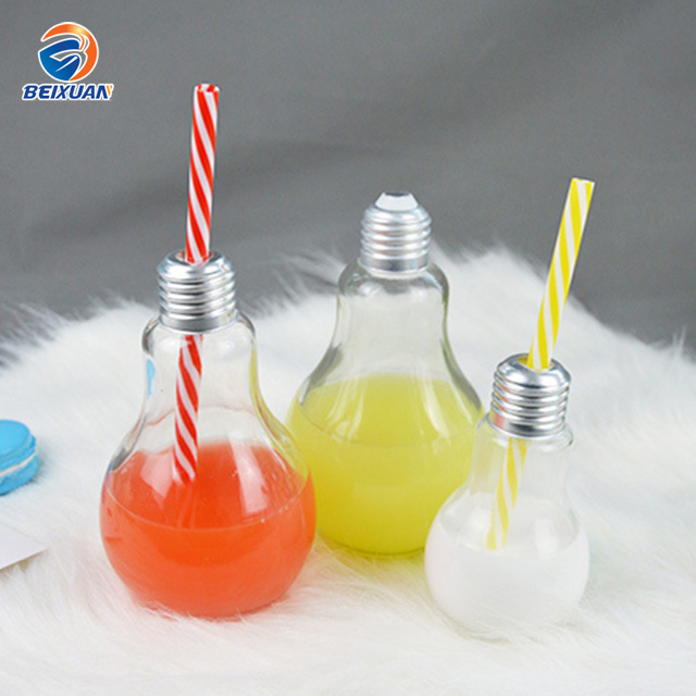 200ml Drinking Juice Beverage Pet LED Light Bulb Bottle