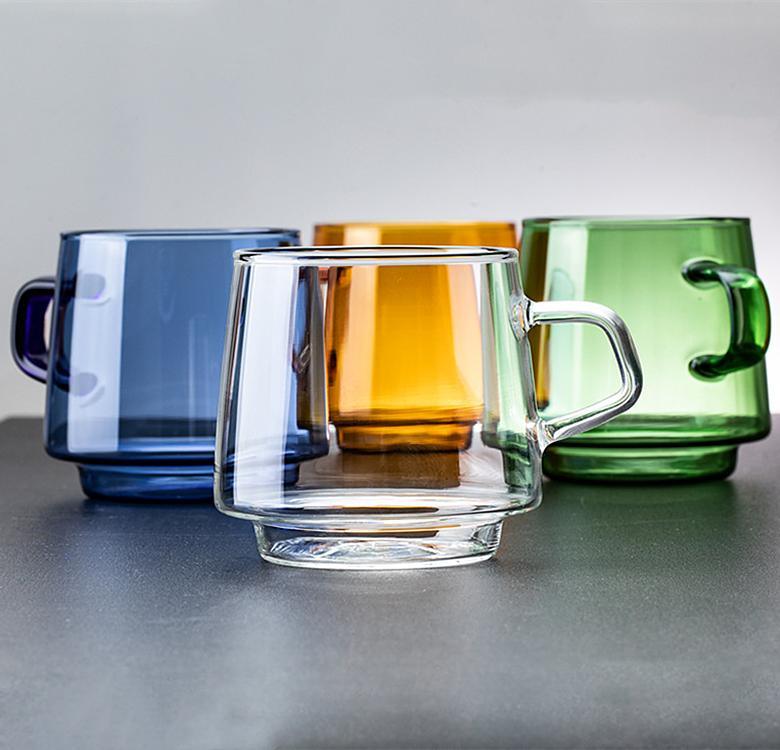 Coffee Glass Mug with Handle