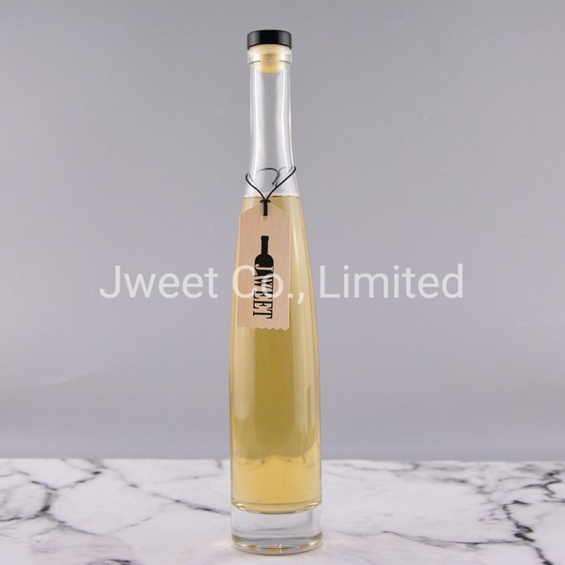 375ml Oval Shape Whisky Juice Olive Oil Glass Bottle