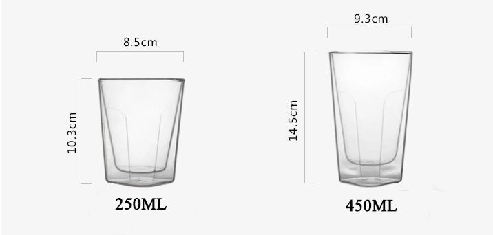 Drinking Juice Glass Double Wall Juice Glass Customize Glass Cold Juice Cup