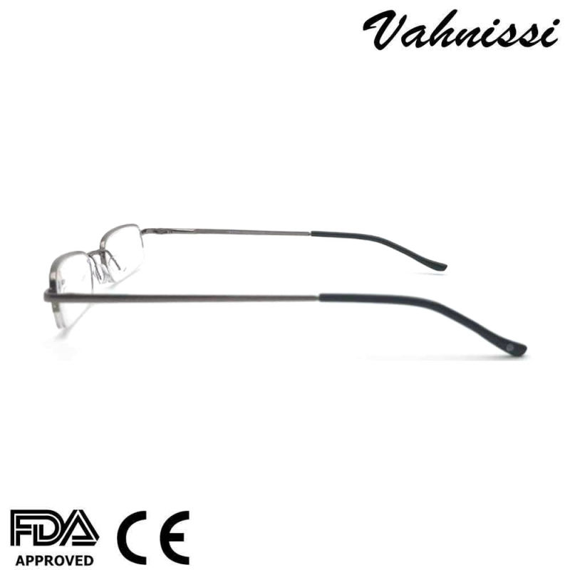 Cheapest Half Frames Tube Small Metal Reading Glasses with Metal Pen Case