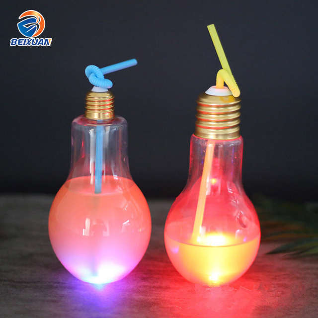 200ml Drinking Juice Beverage Pet LED Light Bulb Bottle