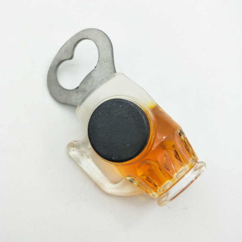 Beer Mug Bottle Opener with Fridge Magnet Beer Bottle Opener