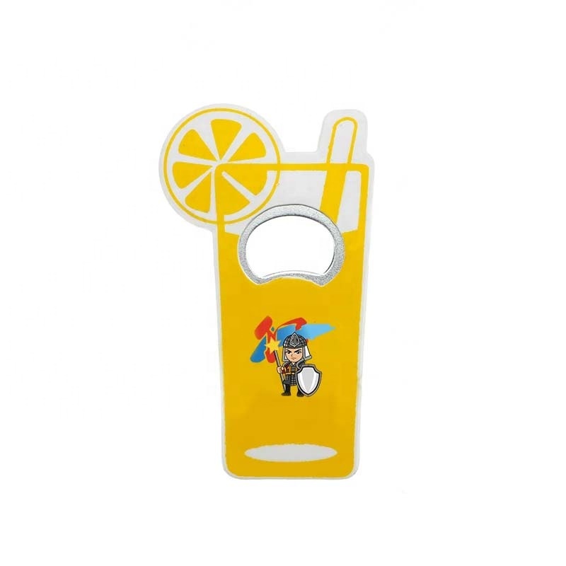 Customized Art Decorative Cup Shape Cutting Beer Bottle Opener