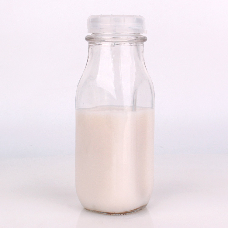240ml Glass Milk Bottle Small Bottle with Lid